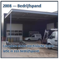 Tekstvak: 2008 — Bedrijfspand




Complete elektrotechnische installatie in een bedrijfspand.  